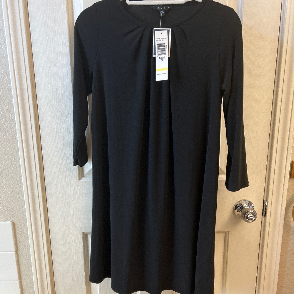 A line black dress